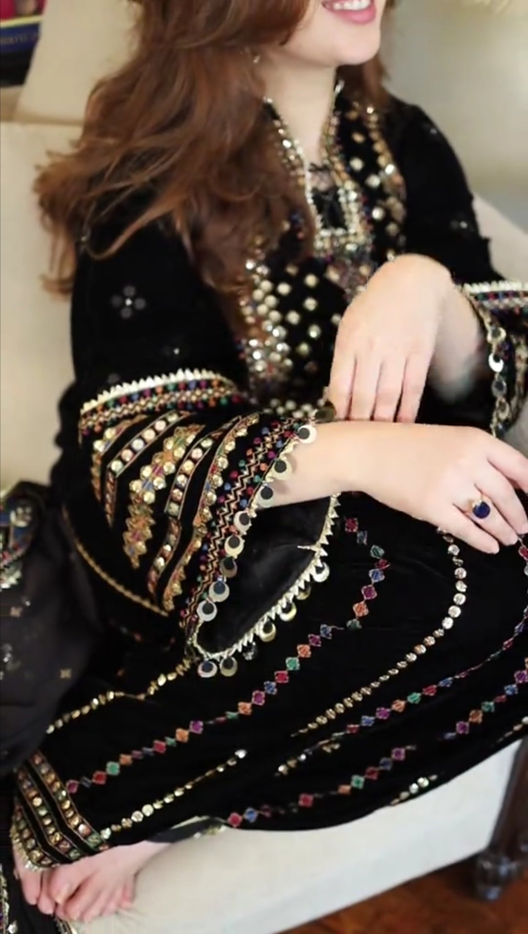 Elegant Women’s Embroidered 3-Piece Suit