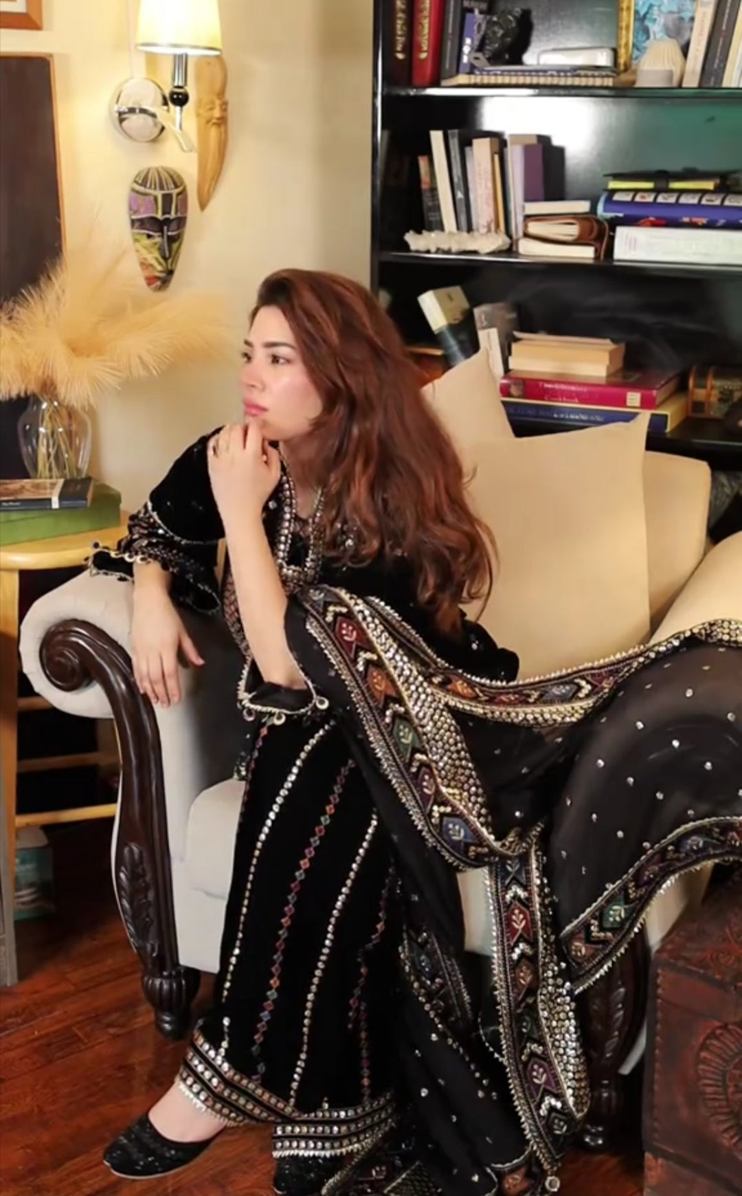 Elegant Women’s Embroidered 3-Piece Suit