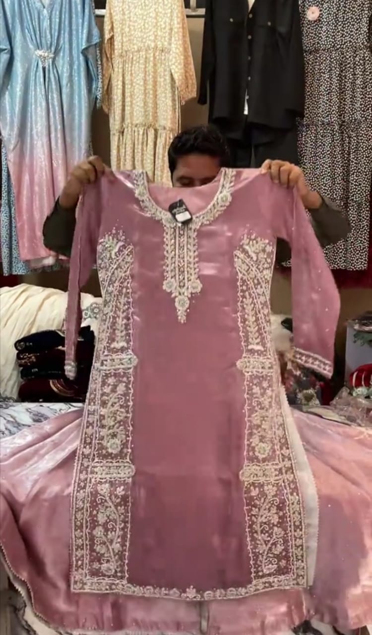 Classic Charm Embroidered Suit Set