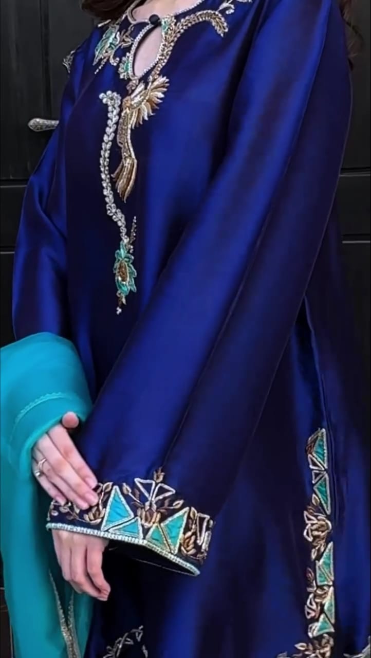 Elegant Embroidered 3-Piece Suit
