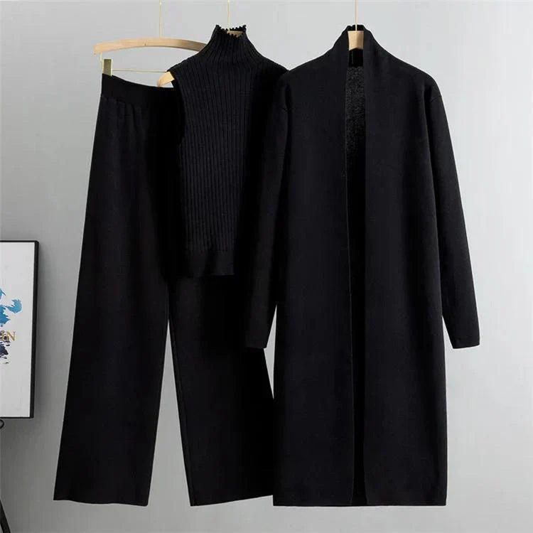 Double Gown Fleece 3Pcs Set