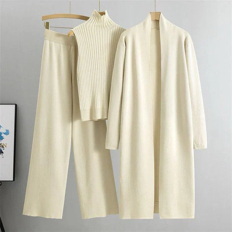 Double Gown Fleece 3Pcs Set