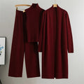 Double Gown Fleece 3Pcs Set