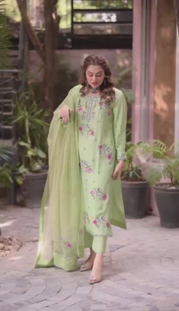 Mint green 3 pcs outfit