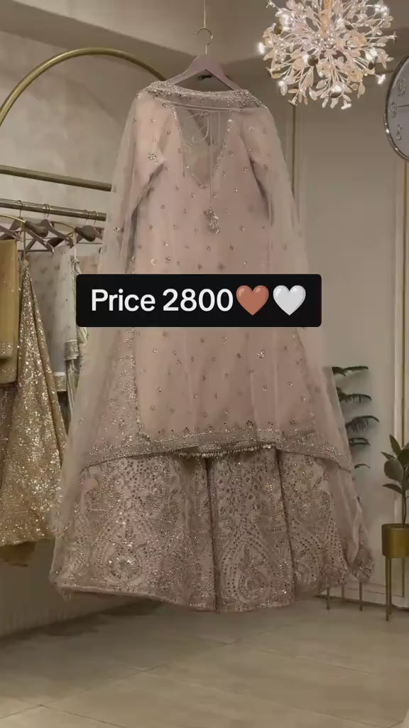 Luxury Party Wear Embroidered Outfit